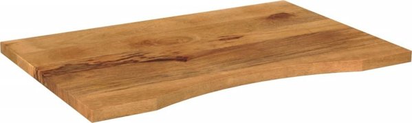 vidaXL Επιφάνεια Γραφείου με Εγκοπή, 90x60x2,5 cm, Ακατέργαστο Ξύλο Μάνγκο