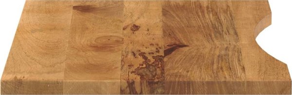 vidaXL Επιφάνεια Γραφείου με Εγκοπή, 90x60x2,5 cm, Ακατέργαστο Ξύλο Μάνγκο
