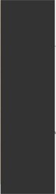 vidaXL Φαρμακείο, μαύρο, 40x41x144,5 εκ, ξύλο MDF