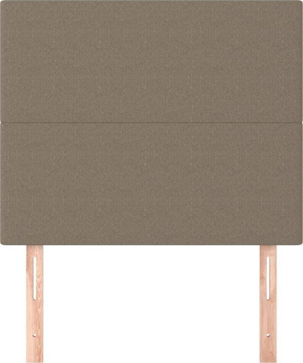 Προσκέφαλα για κρεβάτι vidaXL, 2 τεμ., taupe, 90x5x78/88 cm, ύφασμα