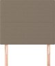 Προσκέφαλα για κρεβάτι vidaXL, 2 τεμ., taupe, 90x5x78/88 cm, ύφασμα