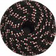 vidaXL Linka zeglarska, czarna, 14 mm, 25 m, polipropylen