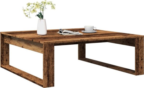 vidaXL vidaXL Stolik kawowy, kolor starego drewna, 100x100x35 cm
