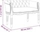 vidaXL Πάγκος, 98x56x69 εκ, με Υφασμάτινη Επένδυση