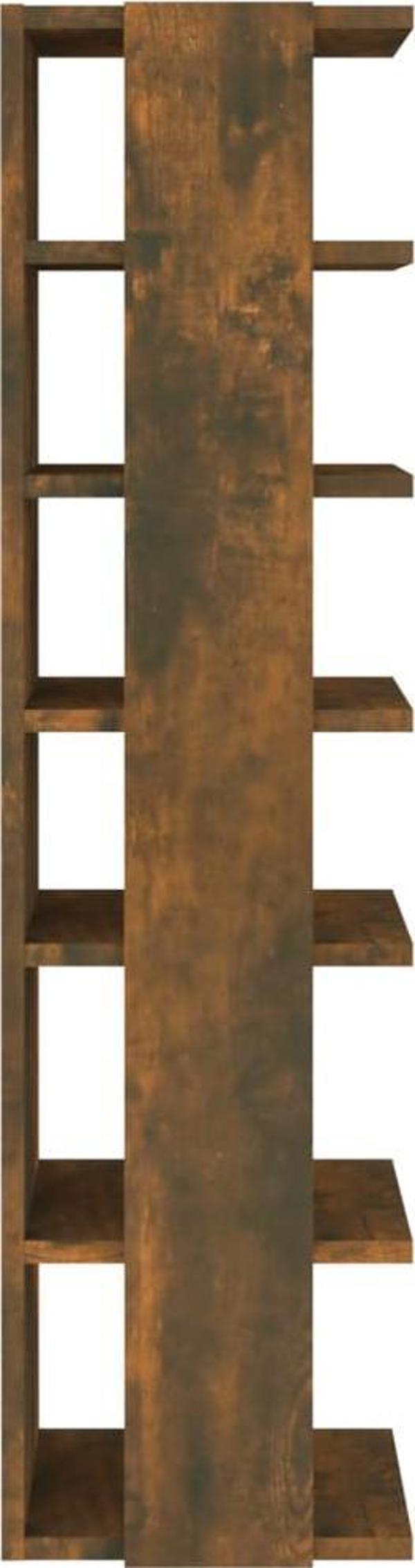 vidaXL Stojak na buty, przydymiony dab, 25x27x102 cm