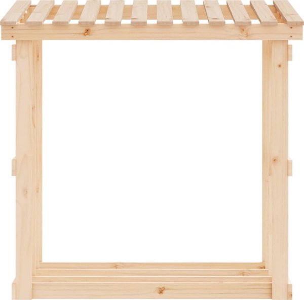 vidaXL Σταντ για ξύλα καύσης, 108x64.5x109 cm, μασίφ πεύκο