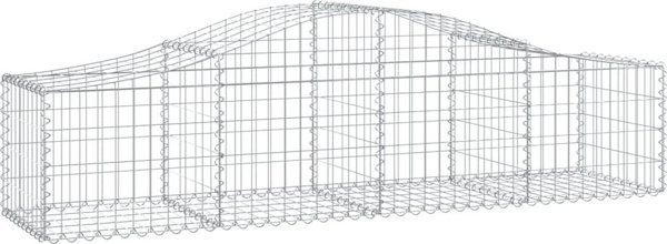 vidaXL Σετ καλαθιών γκαμπιόν 14 τεμ., 200x50x40/60 cm, γαλβανιζέ σίδηρος