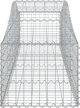 vidaXL Σετ καλαθιών γκαμπιόν 14 τεμ., 200x50x40/60 cm, γαλβανιζέ σίδηρος