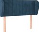 vidaXL Zaglowek uszak, ciemnoniebieski, 103x23x78/88 cm, aksamitny