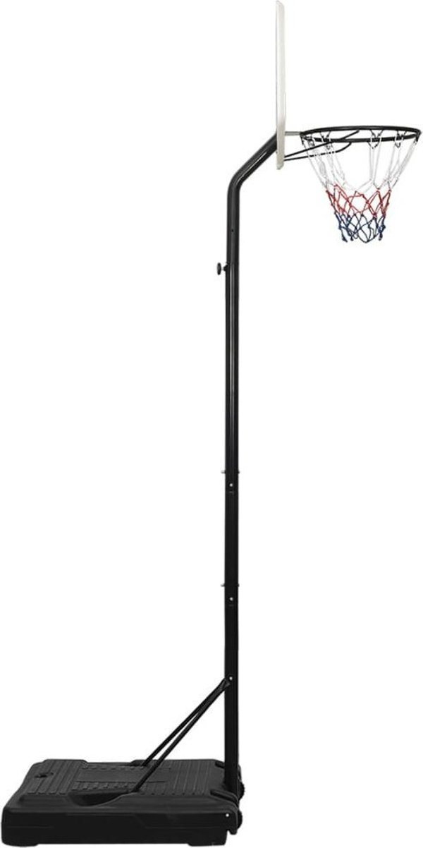 vidaXL Στήριγμα για μπάσκετ, λευκό, 282-352 cm, πολυαιθυλένιο