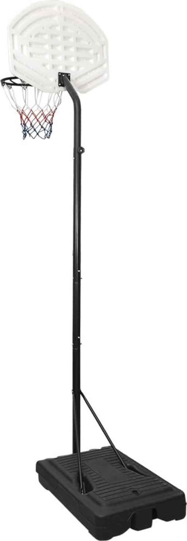 vidaXL Στήριγμα για μπάσκετ, λευκό, 282-352 cm, πολυαιθυλένιο