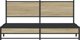 vidaXL Metalowa rama lozka dab sonoma 183x213 cm bez materaca