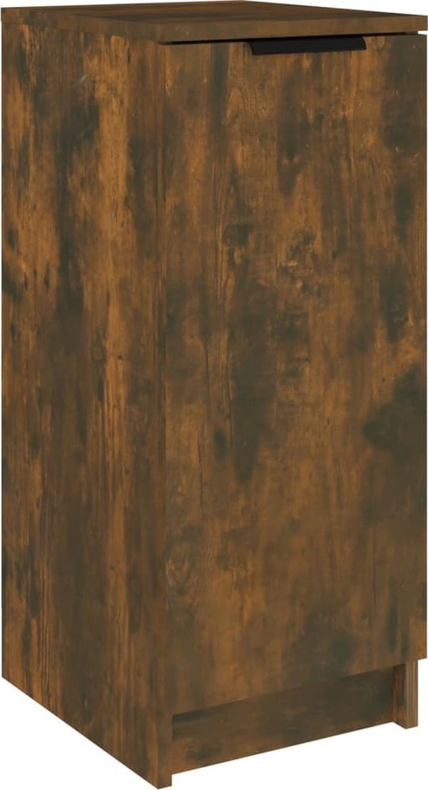 vidaXL Ντουλάπι παπουτσιών, καπνιστή δρυς, 30x35x70 εκ.