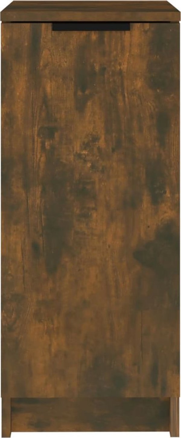 vidaXL Ντουλάπι παπουτσιών, καπνιστή δρυς, 30x35x70 εκ.