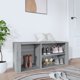 vidaXL Ντουλάπι παπουτσιών, γκρι βελανιδιά Sonoma, 100x35x45 εκ.