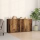 vidaXL Komody 2 τεμ. παλαιωμένο ξύλο 79x38x80 cm ξύλο μηχανικής επεξεργασίας