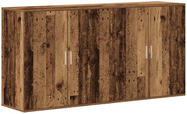 vidaXL Komody 2 τεμ. παλαιωμένο ξύλο 79x38x80 cm ξύλο μηχανικής επεξεργασίας