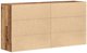 vidaXL Komody 2 τεμ. παλαιωμένο ξύλο 79x38x80 cm ξύλο μηχανικής επεξεργασίας