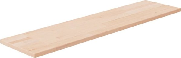 vidaXL Ράφι, 80x20x1,5 εκ, ωμό μασίφ δρυς ξύλο