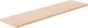 vidaXL Ράφι, 80x20x1,5 εκ, ωμό μασίφ δρυς ξύλο