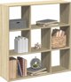 vidaXL Rafak me diaplastira, drepni sonoma, 102x29x103,5 cm