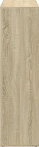 vidaXL Rafak me diaplastira, drepni sonoma, 102x29x103,5 cm