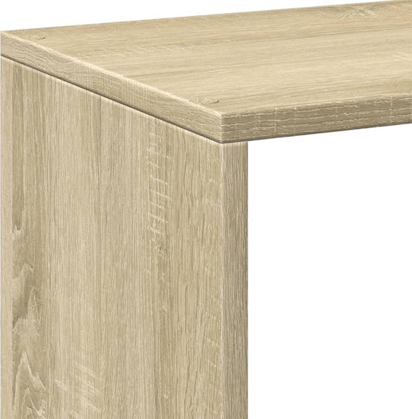 vidaXL Rafak me diaplastira, drepni sonoma, 102x29x103,5 cm