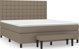 vidaXL Κρεβάτι κοντινεντάλ με στρώμα, τουπα, ύφασμα, 160x200 εκ
