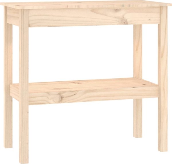 vidaXL vidaXL Stolik konsolowy, 80x40x75 cm, lite drewno sosnowe