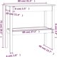 vidaXL vidaXL Stolik konsolowy, 80x40x75 cm, lite drewno sosnowe