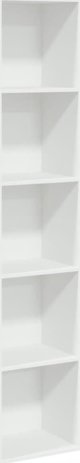 vidaXL Ράφι βιβλίων, λευκό, 40x30x189 εκ., ξυλοπαγές υλικό