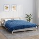vidaXL Κουβέρτα με Βάρος, Μπλε, 220x230 cm, 15 kg, Υφασμάτινη
