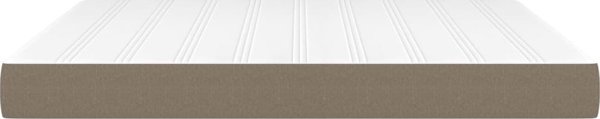 vidaXL vidaXL Materac kieszeniowy, kolor taupe, 180x200x20 cm, tkanina