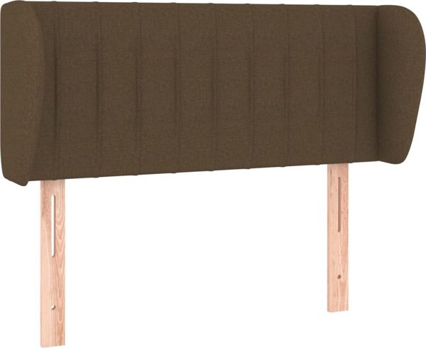 vidaXL Υποστηρίγματα κεφαλιού uszak, σκούρο καφέ, 83x23x78/88 cm, ύφασμα