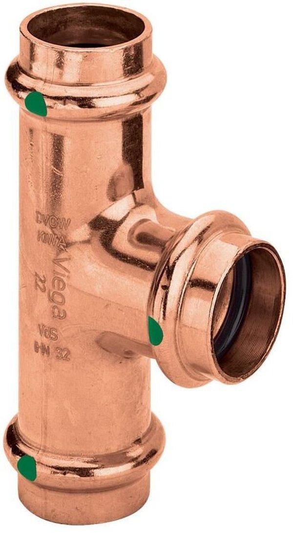 VIEGA Profipress ταφ 15x12x15 mm από χαλκό με SC-Contur