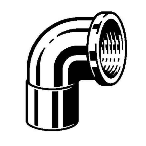 Viega Γωνία 90° 22mm x 3/4" Θηλυκό Σπείρωμα (107581)