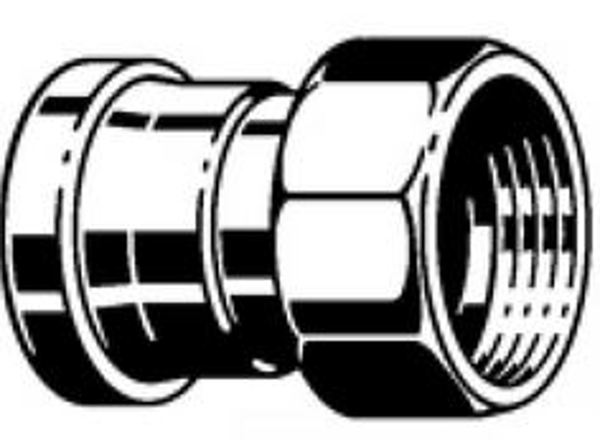 Viega Σύνδεσμος Μετάβασης 42mm x 1½" Θηλυκό Σπείρωμα με SC-Contur - 642211
