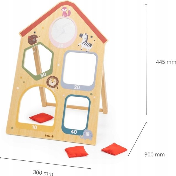 Viga Toys PolarB Παιχνίδι Δεξιοτήτων Ρίψης Στόχου - Ξύλινο Σετ για Παιδιά 44272