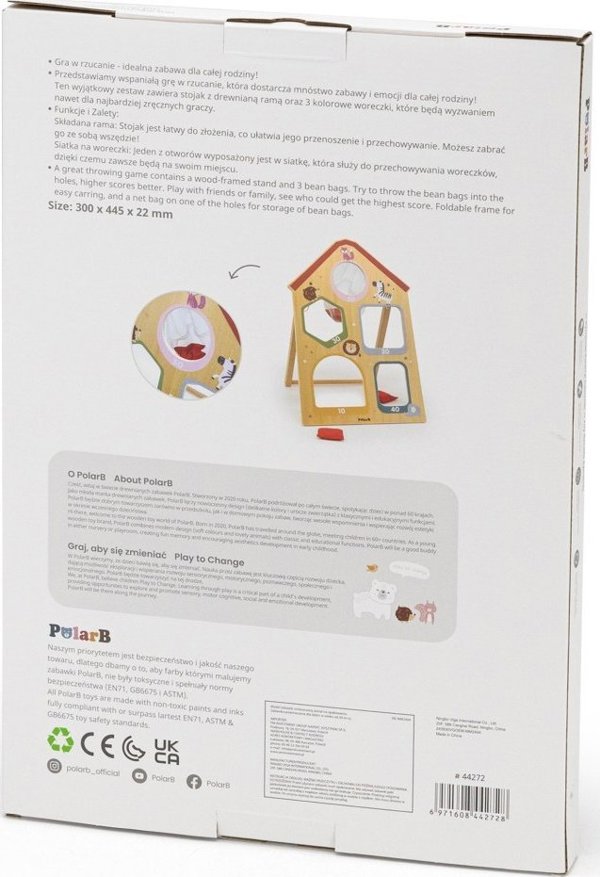 Viga Toys PolarB Παιχνίδι Δεξιοτήτων Ρίψης Στόχου - Ξύλινο Σετ για Παιδιά 44272