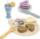 Viga Toys PolarB Ξύλινο Σετ Φαγητού για Κοπή με Σκριτς-Σκρατς, Εκπαιδευτικό Παιχνίδι Μίμησης