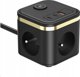Viking Viking síťový adaptér YC33, 3x 230 V, 1x USB-A, 2x USB-C, tlačítko ON/OFF, délka 1,4 m, černá