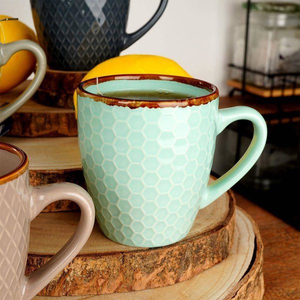 Vilde Kubek z uchwytem ceramiczny zestaw 4 szt. 250 ml
