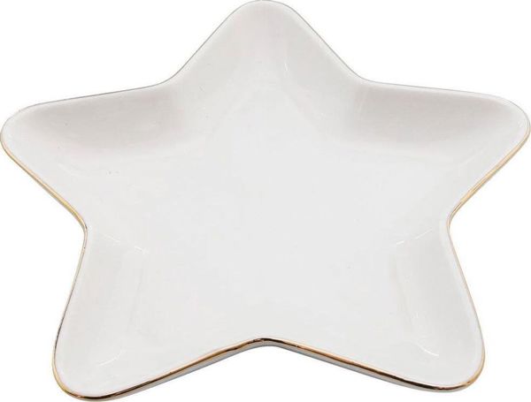 Vilde Talerzyk swiateczny gwiazda porcelanowy taca patera talerz swieta Boze Narodzenie 18 cm