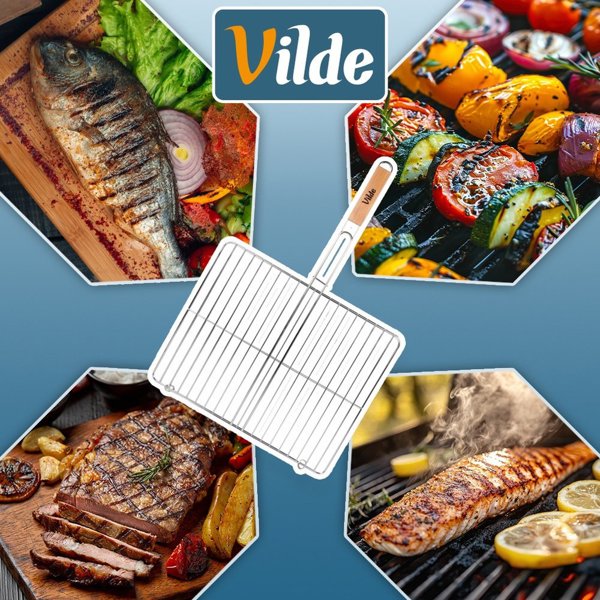 Vilde Ruszt do grillowania metalowy 46x37 cm (5900670117723)