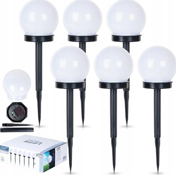 Vilde Ηλιακά Φώτα Κήπου LED, 33,5 cm, Σετ 6 Τεμαχίων