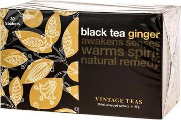 Vintage Teas Vintage Teas Black Tea Ginger - 30 torebek