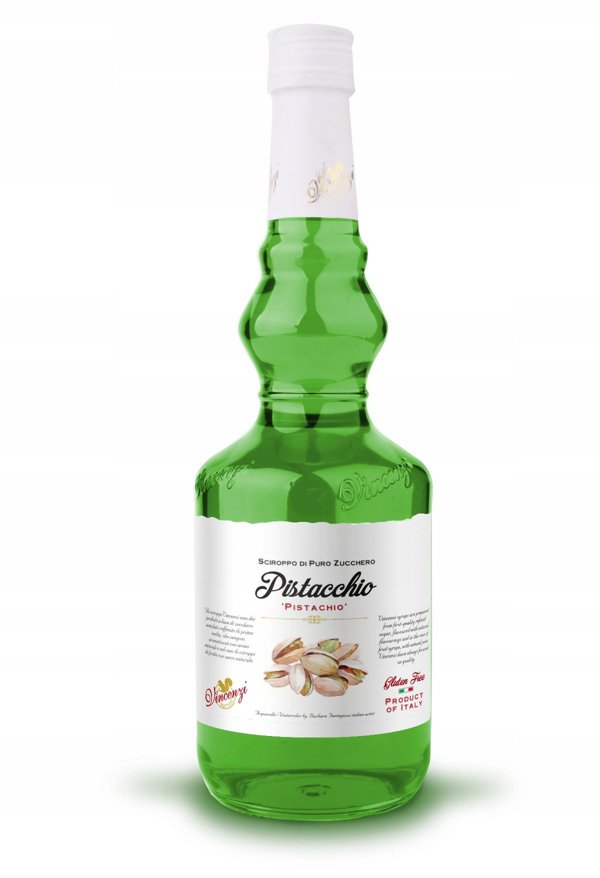 Vincenzi Σιρόπι Pistacchio, Σιρόπι Φιστικιού για Καφέ και Ποτά, 700ml