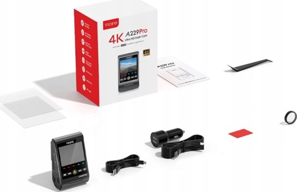 Viofo A229 Pro 2CH-G Dash Cam Καταγραφικό Αυτοκινήτου Με GPS, Dual Channel 4K HDR