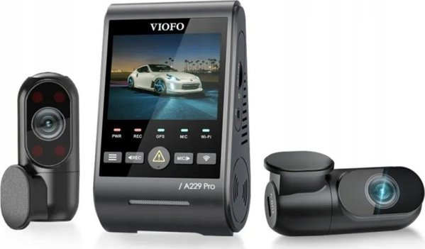 Viofo A229 Pro 2CH-G Dash Cam Καταγραφικό Αυτοκινήτου Με GPS, Dual Channel 4K HDR