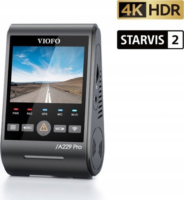 Viofo A229 Pro 2CH-G Dash Cam Καταγραφικό Αυτοκινήτου Με GPS, Dual Channel 4K HDR